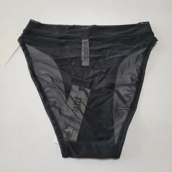 Steve Madden Women's Mesh High-Leg Bikini Underwear SM11875 Black NWT Small - Picture 5 of 6